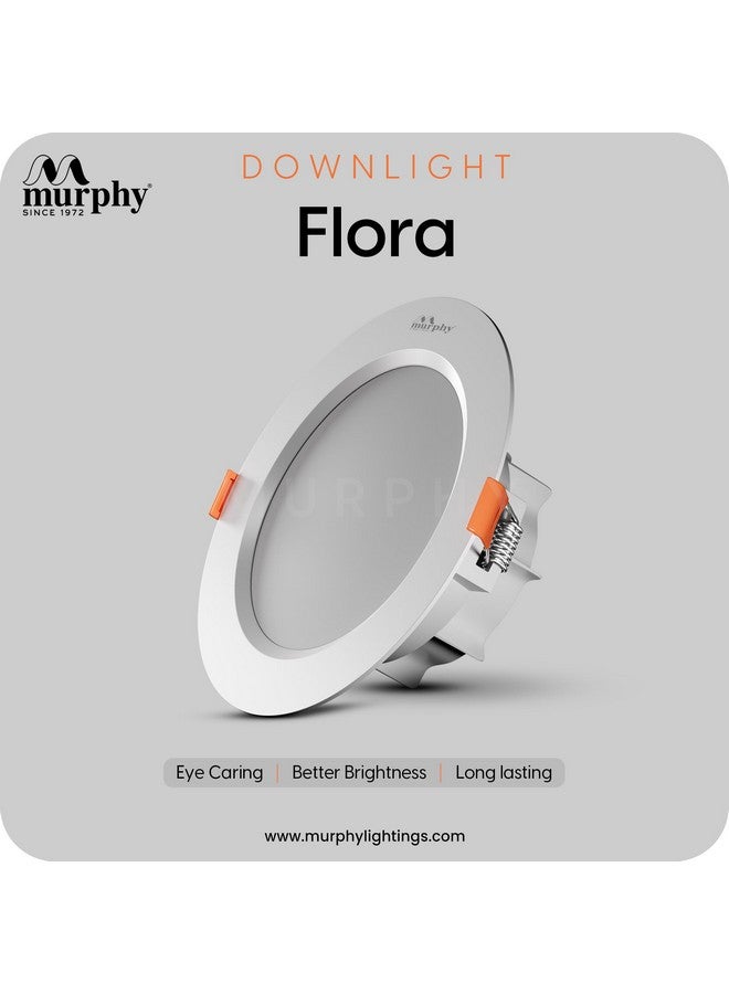 MURPHY Murphy Flora 7W LED Down Light, Cool White Light, Round, Pack of 15, Recessed Ceiling LED Light, Suited for 3 inch Junction Box (2 Years Warranty)  - Image 2
