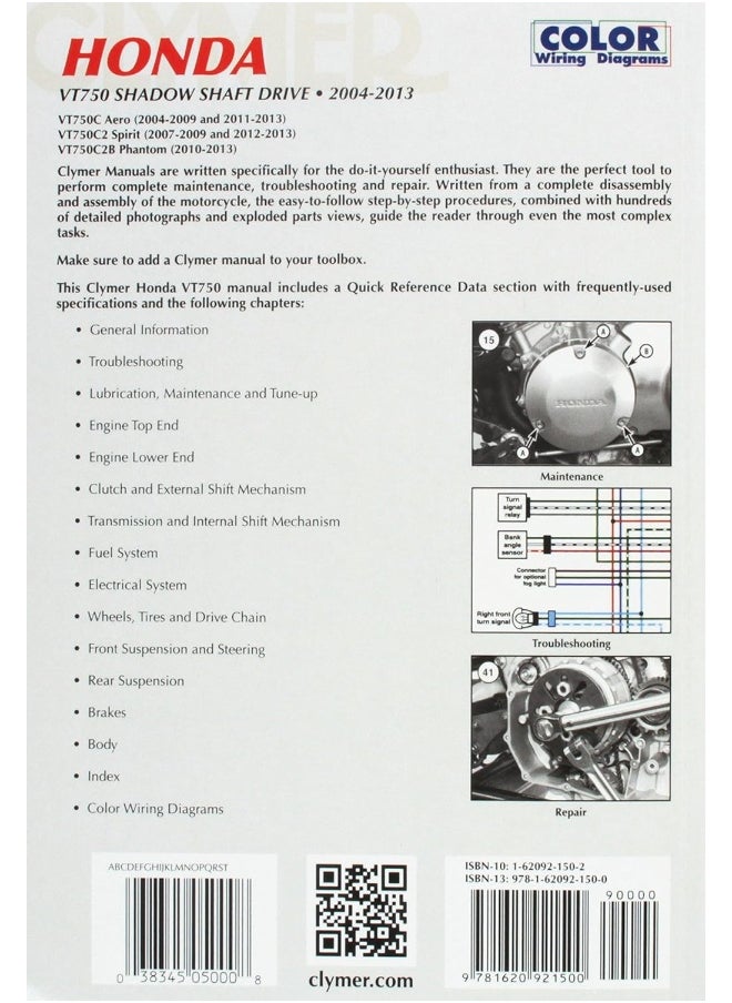 Honda VT750 Shadow Shaft Drive Motorcycle (2004-2013) Service Repair Manual: 2004-13  - Image 2