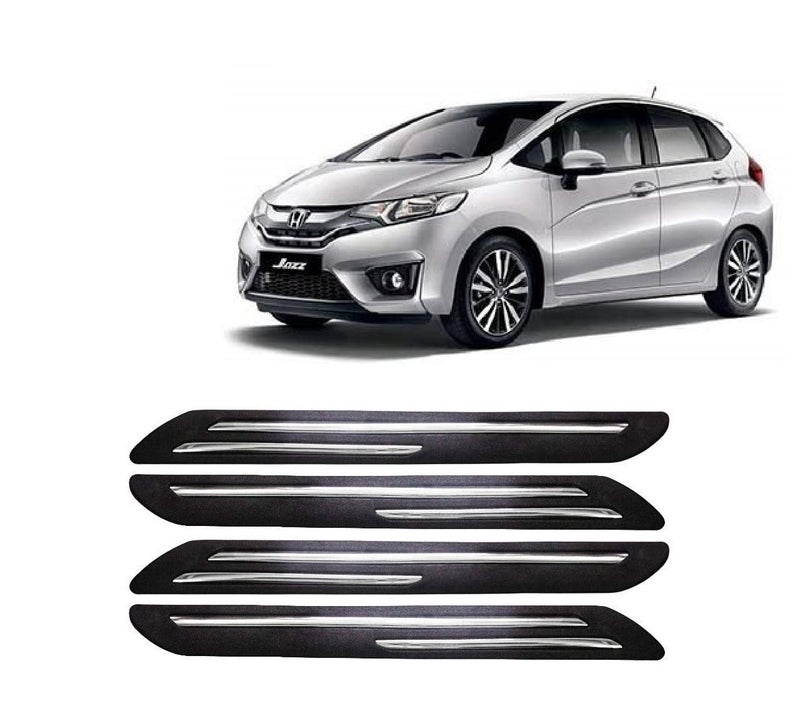 Car Bumper Guard for Honda Jazz New - (Chrome Strip)