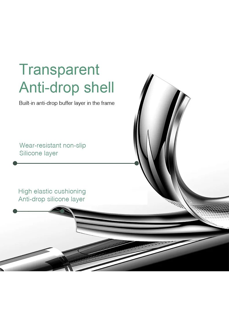 Case Up Clear Case Compatible with Oppo Reno 14 Shock-Absorption TPU Cell Phone Cover, Soft Flexible & Crystal Clear Protective Case - Image 3