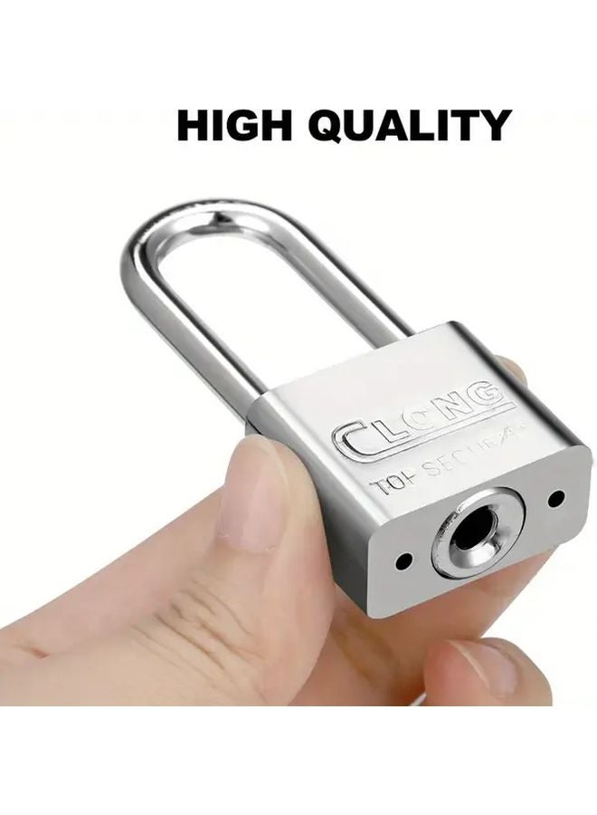 1pc Heavy Duty 304 Stainless Steel Padlock Anti Theft Corrosion Resistant For Sheds - Image 5