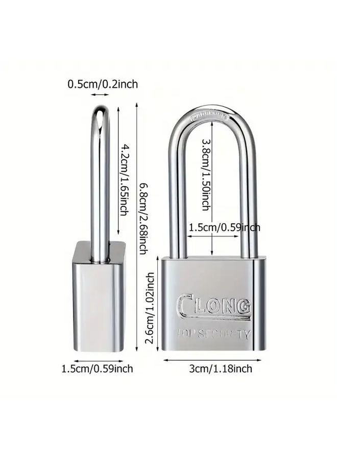 1pc Heavy Duty 304 Stainless Steel Padlock Anti Theft Corrosion Resistant For Sheds - Image 4