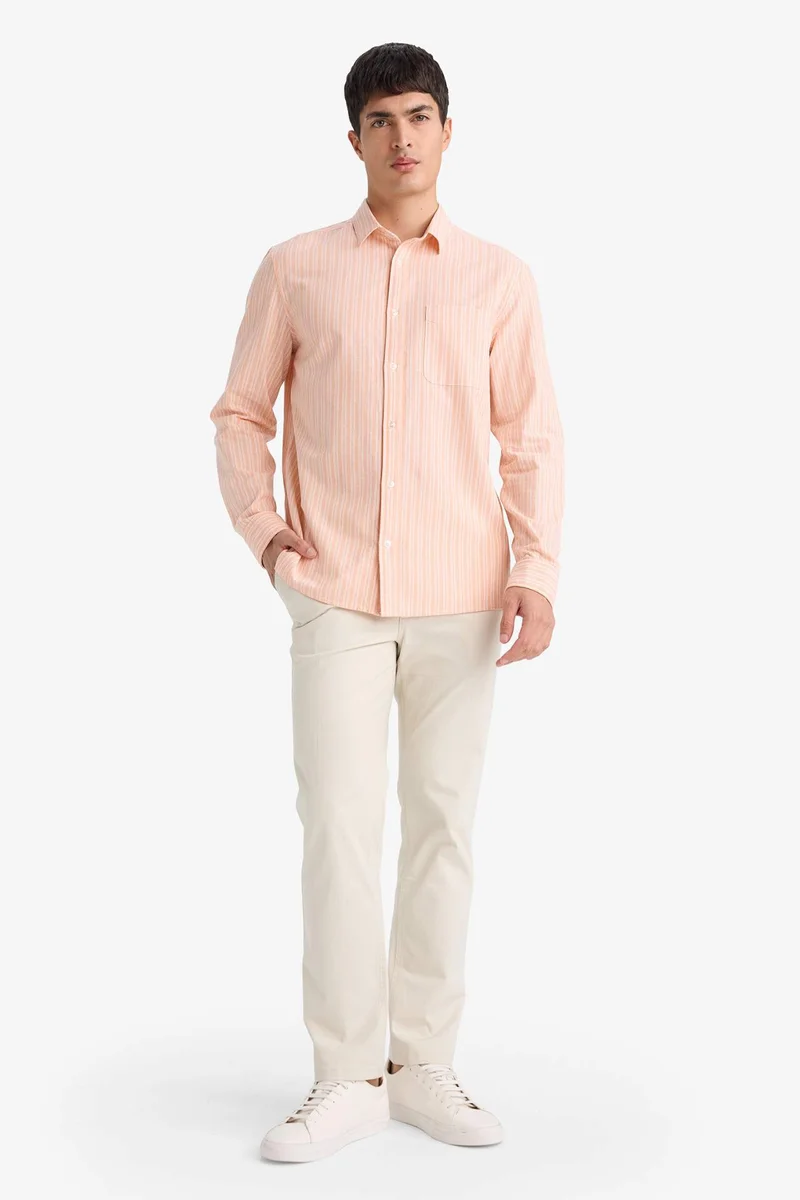 ديفاكتو Cotton Striped Shirt