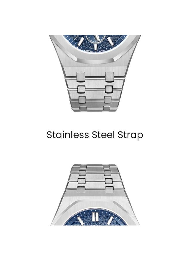 تورنيدو ساعة رجالية متعددة الوظائف من الفولاذ المقاوم للصدأ - -  مم - Image 5