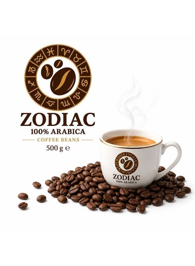 Zodiac Espresso Coffee, beans 500g,100% Arabica Whole Bean, Medium Roast, Premium Roasted Coffee, (1/2kg) Box, Fresh Gourmet Espresso Beans - Image 2