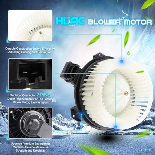 ILONPA HVAC Heater Blower Motor Fits Acura MDX RDX TL TSX, Buick Lucerne, Cadillac DTS, Dodge Avenger Caliber, Ford Edge Fusion, Honda Accord CRV Odyssey Pilot, Jeep Compass Patriot 25770668 700203 615-00129 - Image 4