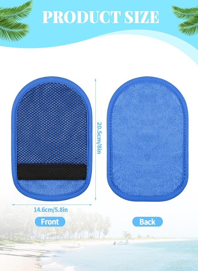 Aecsze 2 PCS Sand Remover for Beach, Soft Wipe Off Mitts for Sand Removal, Ideal for Beach, Volleyball, Surf - Image 2