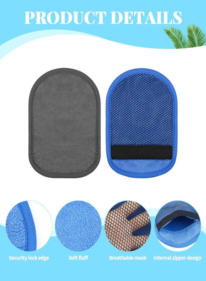 Aecsze 2 PCS Sand Remover for Beach, Soft Wipe Off Mitts for Sand Removal, Ideal for Beach, Volleyball, Surf - Image 3