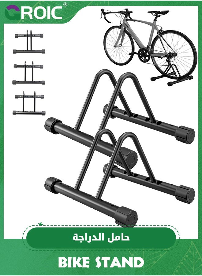 GROIC 2 Bikes Floor Bike Stand,Bike Parking Rack,Bike Storage Stand,Bike Floor Stand,Bicycle Floor Parking Rack Stand for Mountain MTB Road Bike  - Image 1