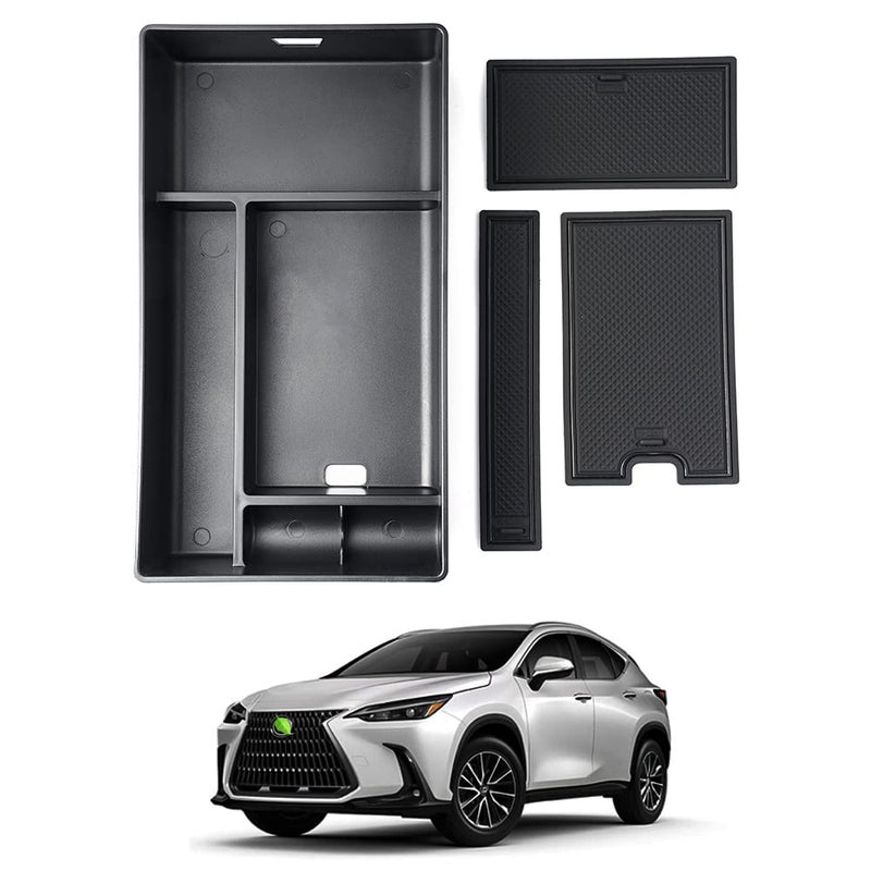 Autorder Compatible with Center Console Organizer 2022 2023 Lexus NX NX 250/NX 350/NX 350h/NX 450h+ Accessories Armrest Box Secondary Storage Box Insert Tray