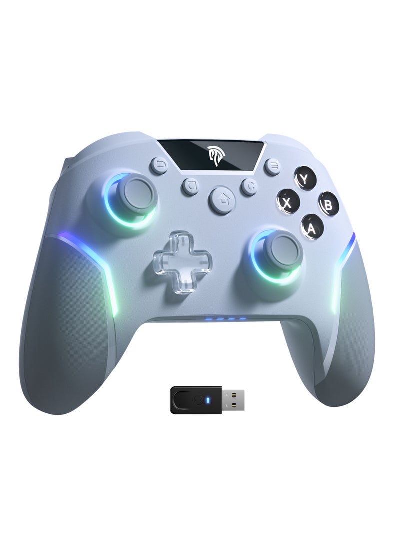 EasySMX X20 Wireless Gamepad Enhanced Controller Compatible with PC/NS/TV/Phone/Laptop, Hall Micro Triggers Joystick RGB Effect - Image 1