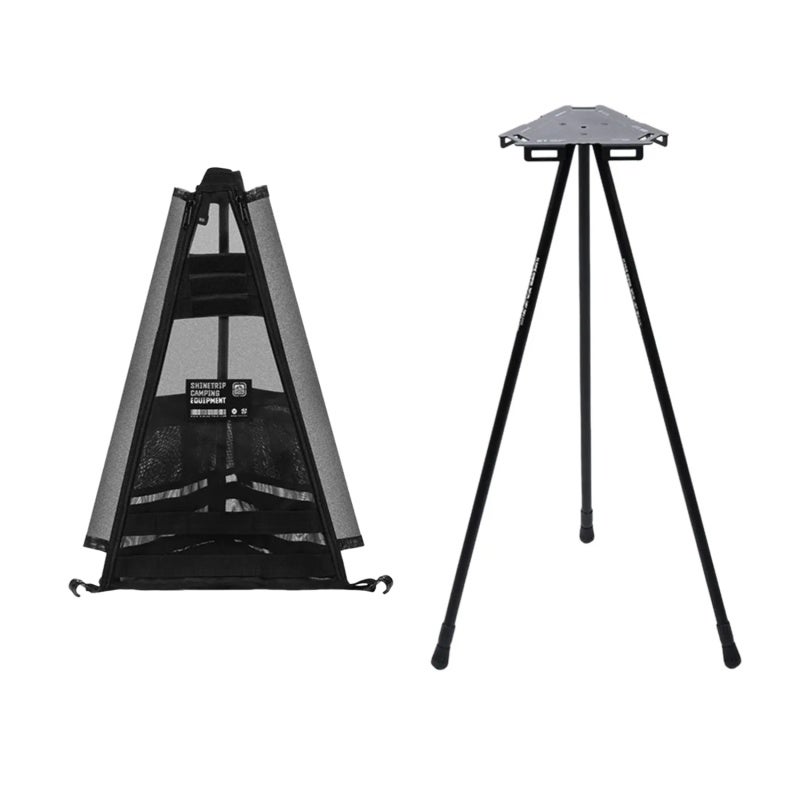shinrtrip Mountain Fun 05 Series Camping Table: Portable Hexagonal Adjustable Height Coffee Table, Modular Lamp Stand Side Table with Storage Bag, Scratch Resistant 6063 Aluminum Alloy, Easy Clean Lig - Image 2