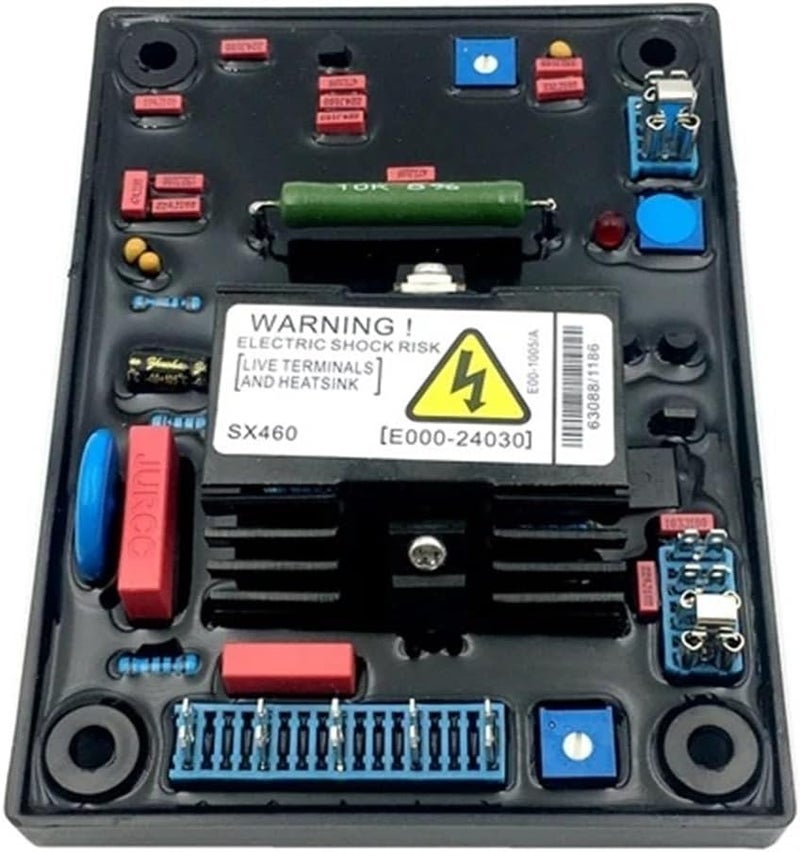 Generator Automatic Voltage Regulator SX460 Automatic Voltage Regulator Stabilizer Diesel Genset Part(SX460 Red with parts) - Image 1