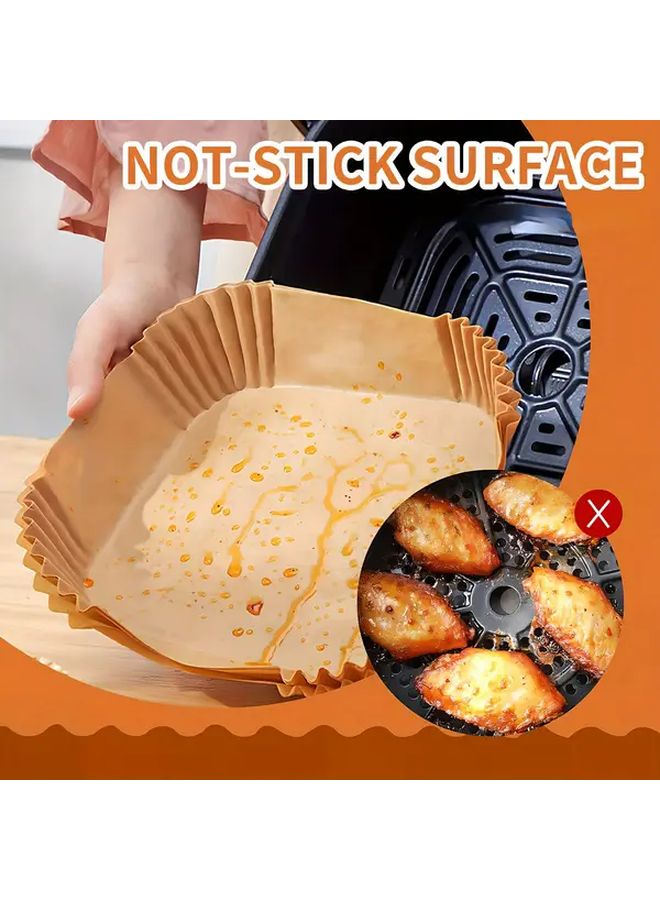 Square Air Fryer Liners 50 Non Stick Parchment Sheets Baking Microwave Cooking - Image 3
