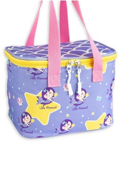 Milk&Moo Milk&Moo Kids Lunch Bag, Insulated Lunch Box For Kids, Lightweight, Cute Cooler Thermal Bag For Toddler Boys and Girls, Suitable For Pre School, Kindergarten, Elemantary Grade, Blue / Pink  - Image 3