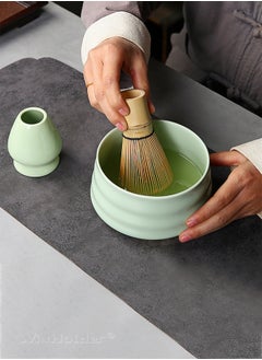 WinHolder 4 Piece Matcha Set, Traditional Handmade Tea Tool with Ceramic Bowl, Scoop, Prong Bamboo Matcha Whisk and Holder  - Image 5