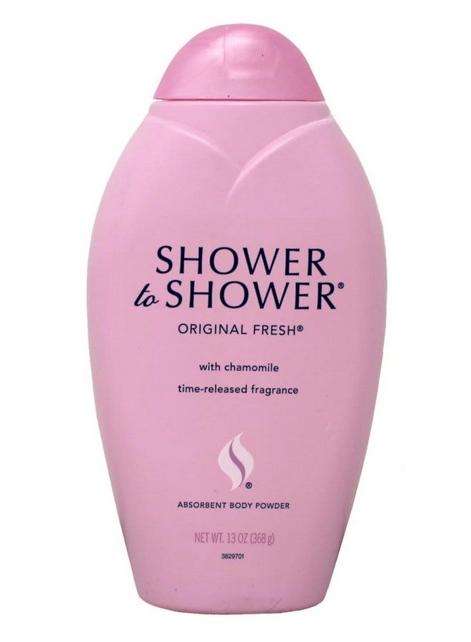 Shower to Shower, Absorbent Body Powder Original Fresh, 13 oz - Image 1