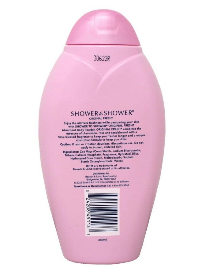 Shower to Shower, Absorbent Body Powder Original Fresh, 13 oz - Image 4