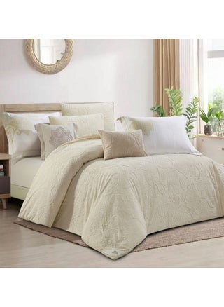 Hours comforter set with soft, silky jacquard fabric and a modern and distinctive pattern that satisfies all tastes 8 pieces king size - pzsku/Z854C286F27B6F9E6A9B6Z/45/_/1719846356/75748ddf-c6b7-45fd-ab0a-cc275468c5b6