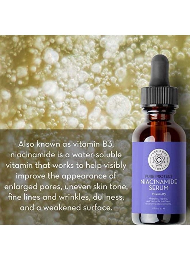 PURE BODY NATURALS - Facial Serum Set Hyaluronic Acid Serum Retinol Serum Vitamin C Serum And Vitamin B3 (Niacinamide) Serum A Perfect Serum Gift Set For Women Of All Ages - Image 1