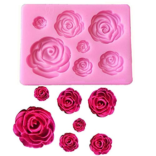Tvoip Rose Flowers silicone mold Cake Chocolate Mold wedding Cake Decorating Tools Fondant Sugarcraft Cake Mold - Image 1