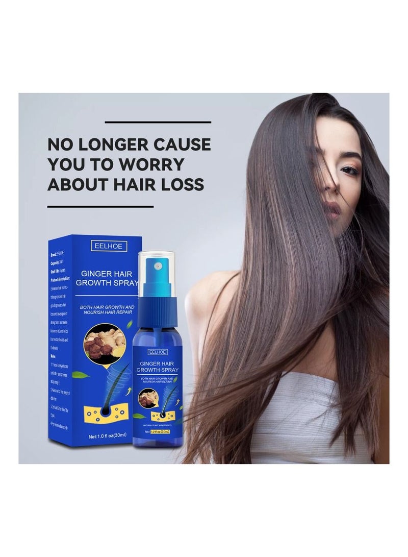 EELHOE Ginger Hair Grower spray Anti Hair Fall Hair Loss Treatment Hair Growth Essence Oil for Men Women - Image 2