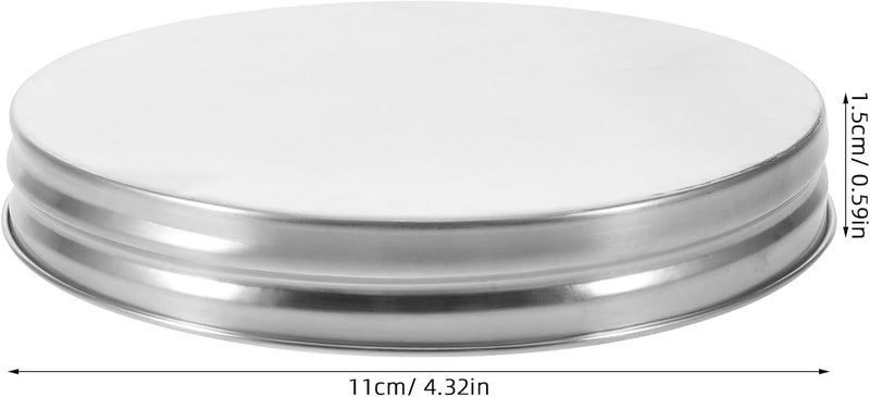 MOKKHNB Tinplate Lid for Beer Kegs: 4" Screw Cap for 4L or 5L Homebrew Kegs - Tight Seal Screw-Top Lid - Beer Barrel Replacement Cap - DIY Home Brewing Supplies - Image 2