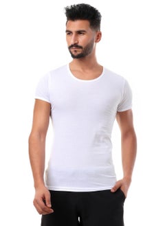 COTTONIL Cottonil  Smooth Cotton Half Sleeves Undershirts - White  - Image 1