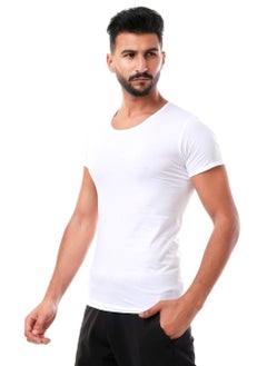 COTTONIL Cottonil  Smooth Cotton Half Sleeves Undershirts - White  - Image 3