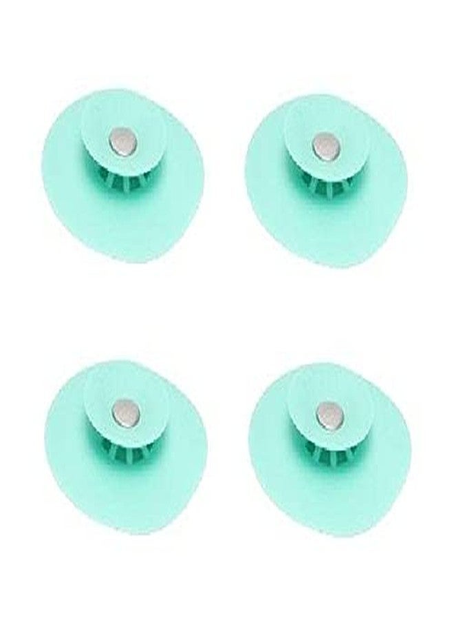 MADHYA Silicone Bathtub Strainers/Stopper, Hair Trap Catcher Protectors, Bathroom Drain Plug Drain Stopper, Shower Laundry Sink Drain Sink Cover, Laundry Sink Drain Stopper, Random Color, Pack of 4 - Image 1