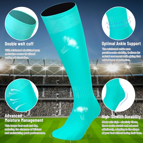 Ninsone Baseball Socks and Belt Combo Set for Youth Boys Girls Adult, Softball Tball Belt Socks with Elastic Belts - Image 3