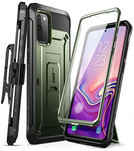 SUPCASE Unicorn Beetle Pro FullBody Dual Layer Rugged Kickstand Holster Case for 65Inch Samsung Galaxy S20 FE 2020 Guldan Green - Image 1