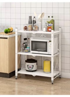 EXCLIFE 3-Tire Scratch-Resistant Storage Rack White  - Image 4