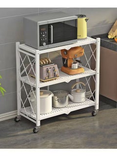 EXCLIFE 3-Tire Scratch-Resistant Storage Rack White  - Image 3
