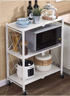 EXCLIFE 3-Tire Scratch-Resistant Storage Rack White  - Image 2