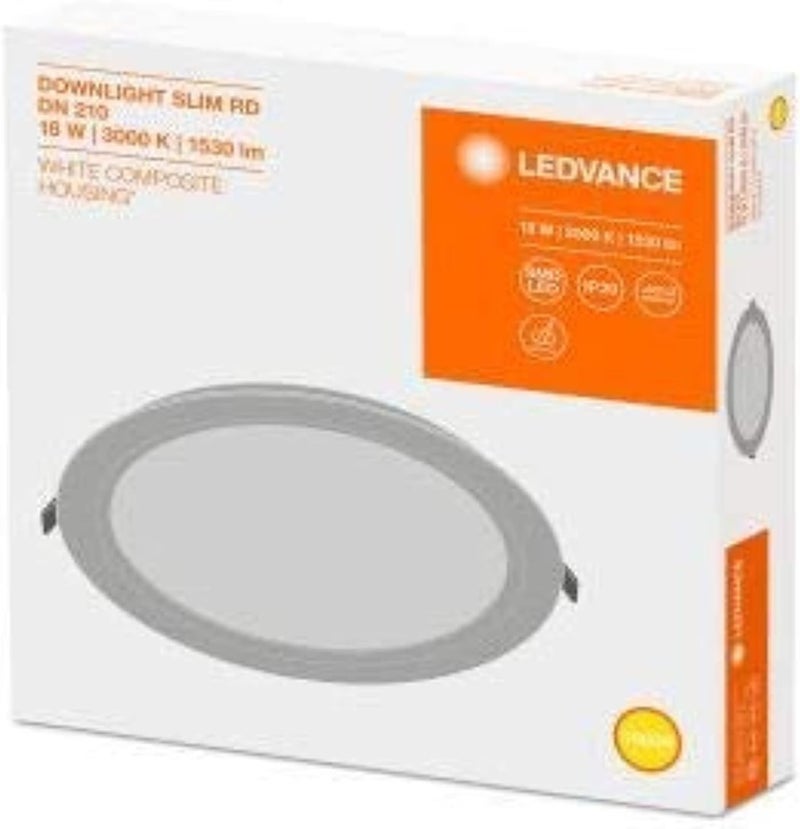 LEDVANCE مصابيح LED Value Slim Panel Downlight من Ledvance بقوة 18 وات ودرجة حرارة 6500 كلفن - Image 1