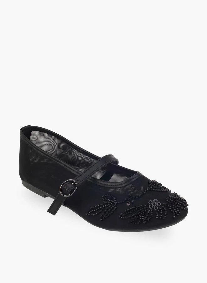 Flora Bella By Shoexpress Women Embellished Mary Jane Shoes