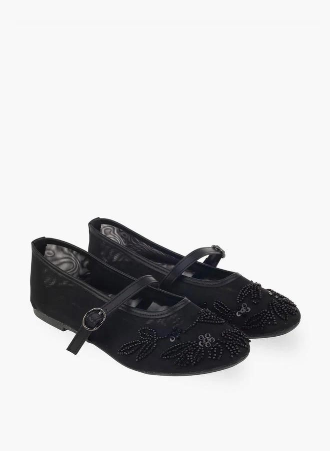 Flora Bella By Shoexpress Women Embellished Mary Jane Shoes