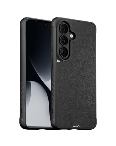 Mous for Samsung Galaxy S25 Ultra Case MagSafe Compatible Limitless 60 Black Leather Protective Shockproof Phone Cover - Image 1