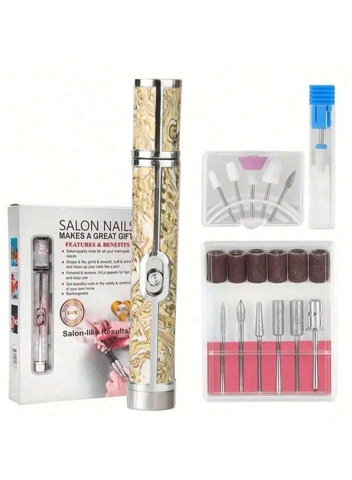 Portable Rechargeable Electric Nail Drill – Professional Nail Care Tool for Acrylic & Gel Nails XL-877 - Image 3