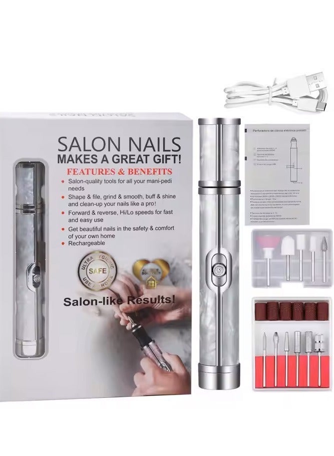 Portable Rechargeable Electric Nail Drill – Professional Nail Care Tool for Acrylic & Gel Nails XL-877 - Image 1