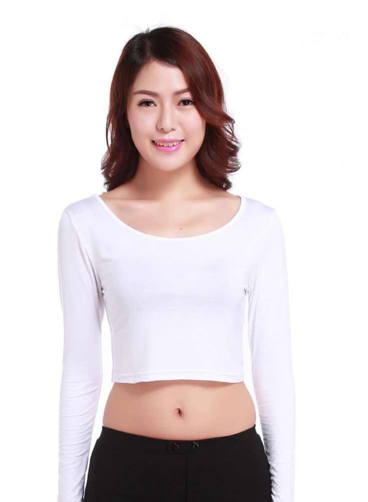 Loquat Long Sleeve Half Body Bottoming T - shirt Free Size  - Image 1