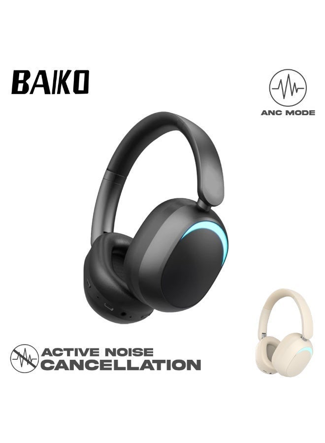 BAIKO HF06 ANC Active Noise Cancelling - Headphones BLACK Colour - Image 1