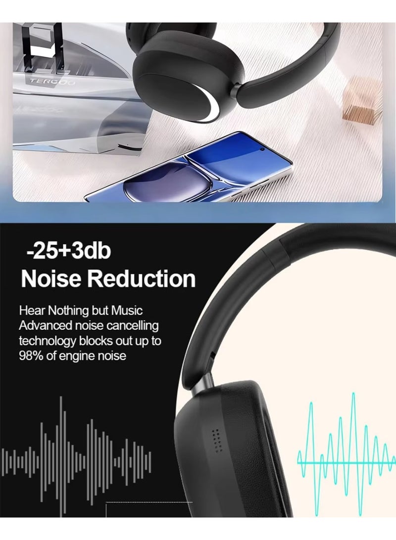 BAIKO HF06 ANC Active Noise Cancelling - Headphones BLACK Colour - Image 2