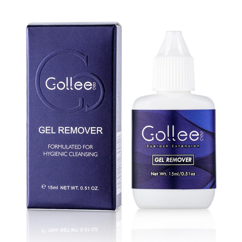 GOLLEEPRO مزيل تمديد الرموش، مزيل للرموش الاصطناعية، جل مزيل رموش فائق الجودة نوع الجل مزيل لاصق تمديد الرموش للاستخدام المهني فقط - 15 مل - Image 1