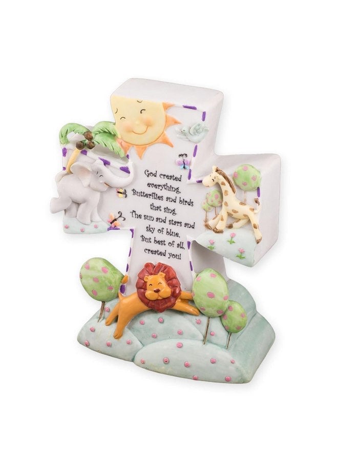Roman Giftware Inc., Children's Gifts, New Baby, 6.5" H Night Light GOD Created,Religious, Inspirational, Durable (6x5x2) - Image 5