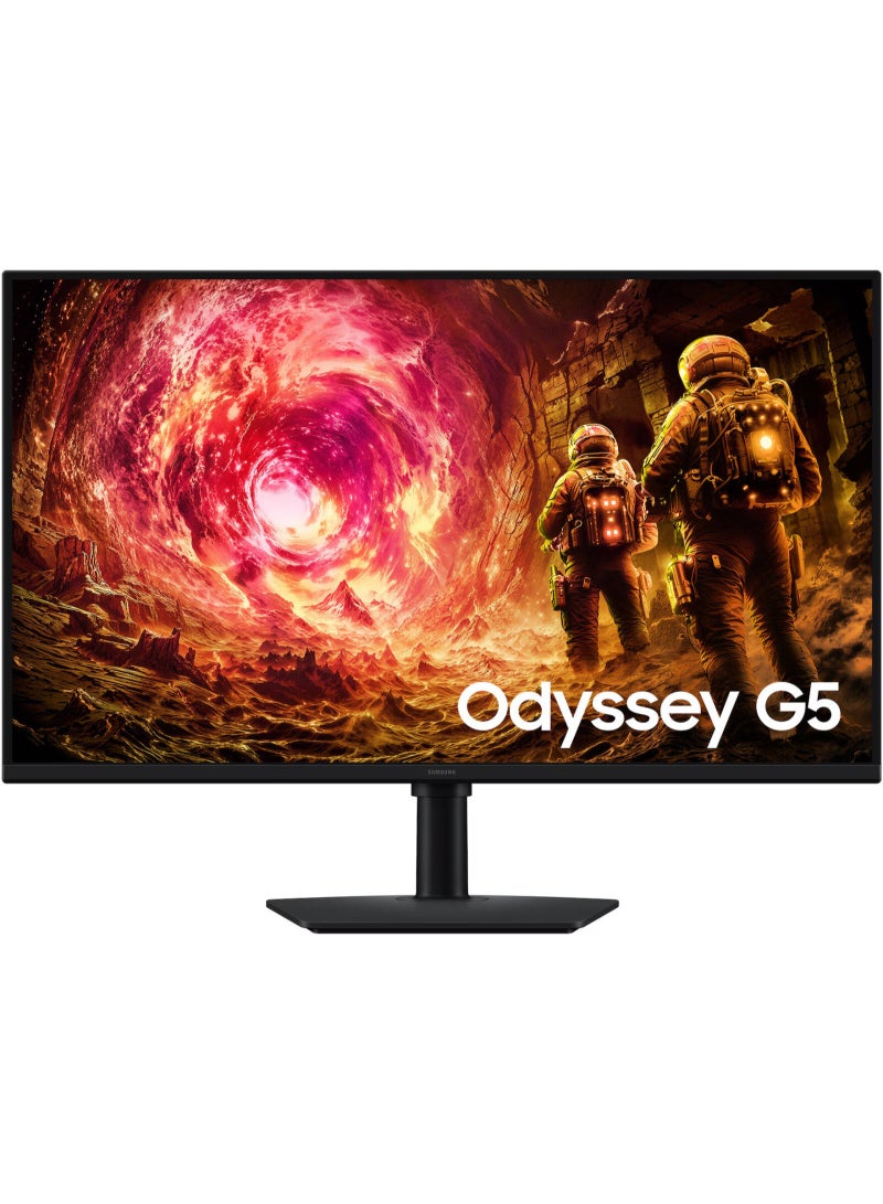 سامسونج Odyssey G5 G50F Gaming Monitor, 32" IPS Display, QHD Resolution, 180Hz Refresh Rate,1ms (GtG) Response Time, AMD FreeSync & G-Sync Compatible, 16.7m Color Display, Black | LS32FG502EMXUE - Image 1