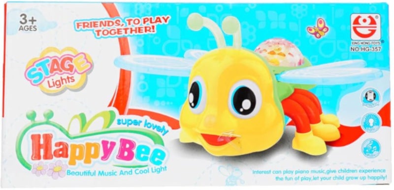 Toy Bee Shape With Sound And Light - Multi Color Ofer-94