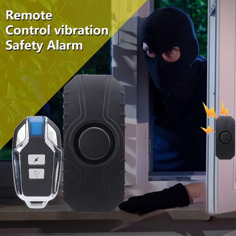 Tbest Bike Alarm with Remote Rechargeable Bike Alarm System Theft IP55 115dB Vibration Sensor for Motorcycles with Remo with Comes Equipped Controller Remote - Image 5