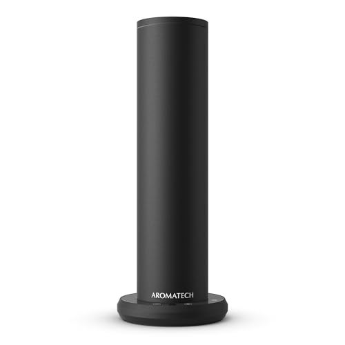 AromaTech New AroMini BT Plus Scent Diffuser w/Bluetooth – Cold-Air Diffusion Scent Machine for Home, Office, Hotel, Spa – Nebulizing Diffusion System for Essential Oil Blends (Black) - Image 1
